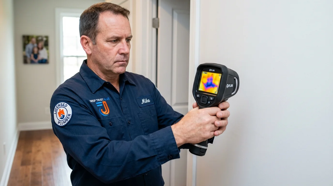 Thermal imaging leak detection by Johns Plumbing LLC in Portola Valley